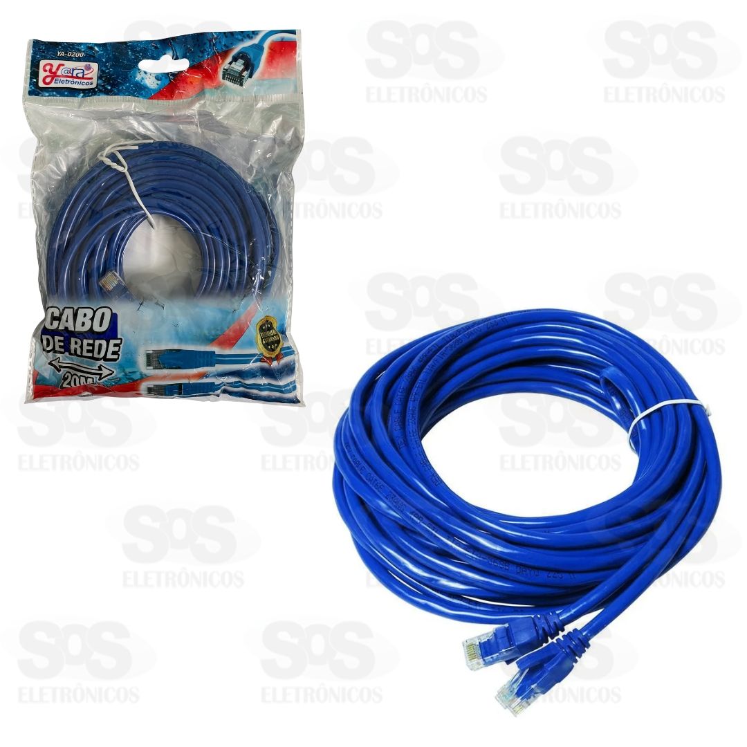 Cabo De Rede CAT-5E 20 Metros YA-0200
