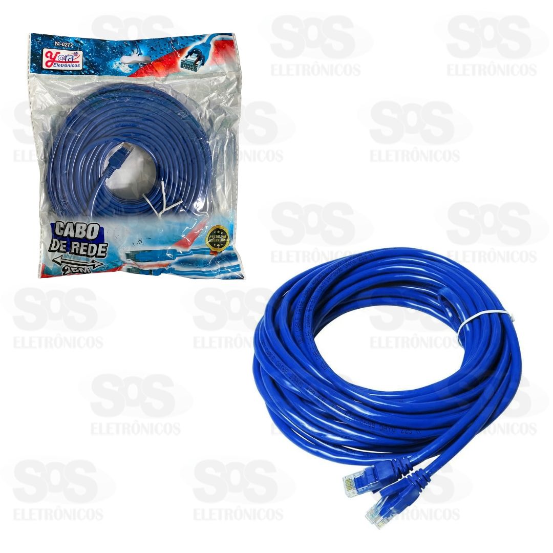 Cabo De Rede CAT-5E 25 Metros YA-0217