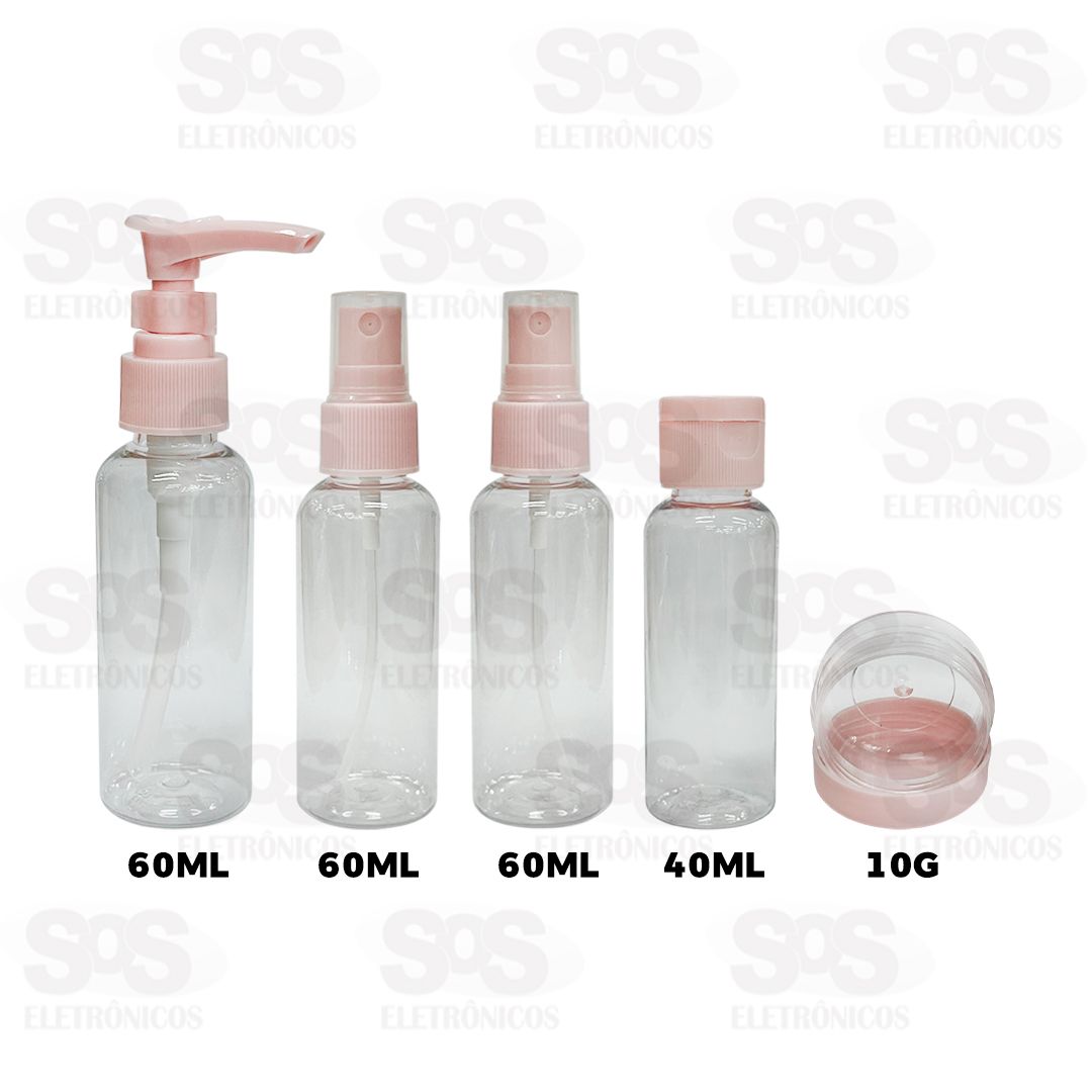 Kit Higiene 5 Frascos Para Viagens Top til TOP1603