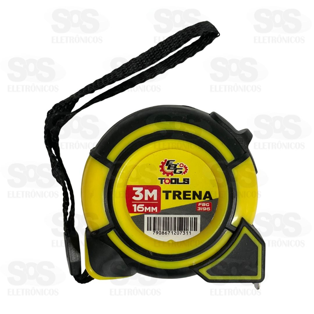 Trena 3Mx16MM Emborrachada Com Trava FBG 3196