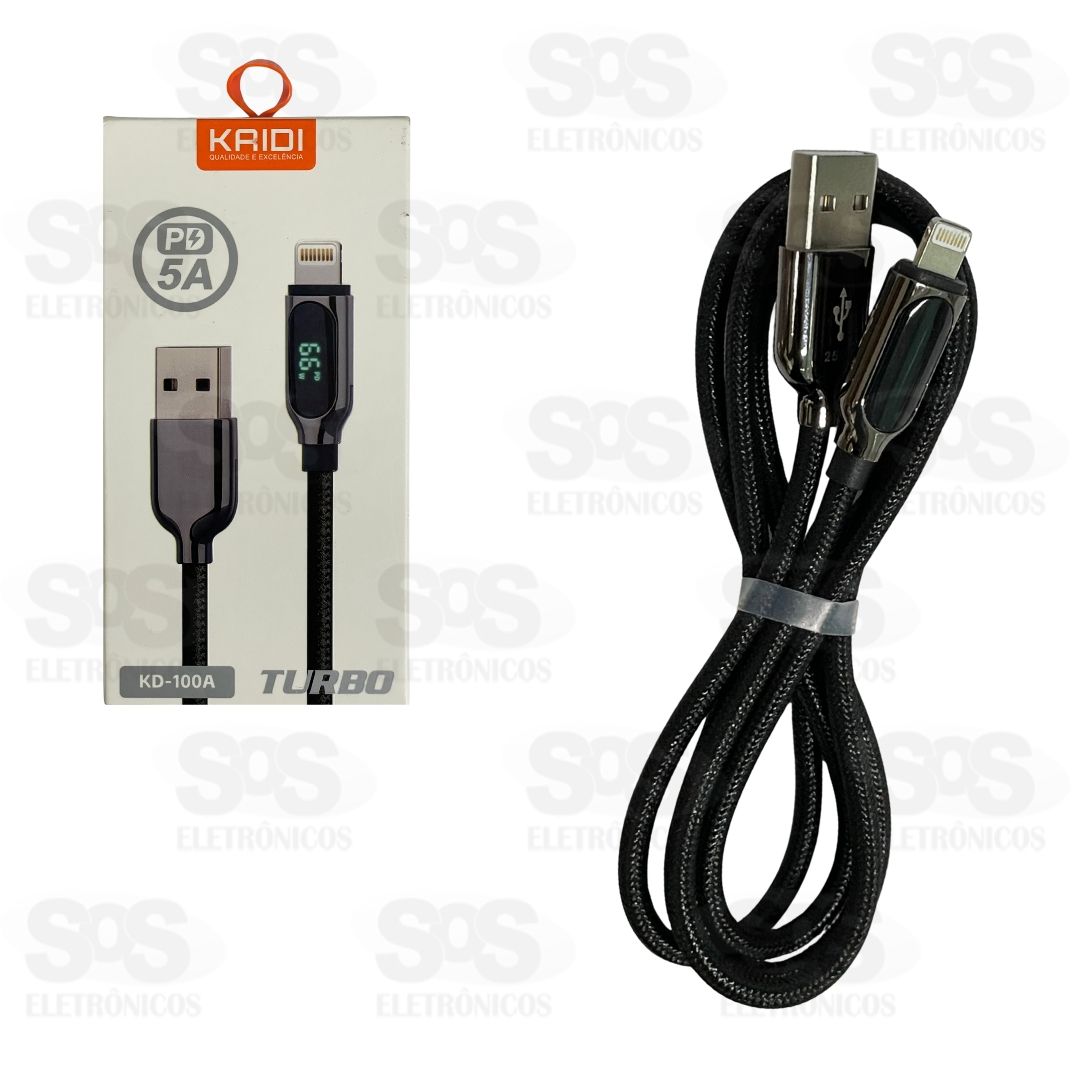Cabo Turbo 5V Iphone 1 Metro Kaidi KD-100A