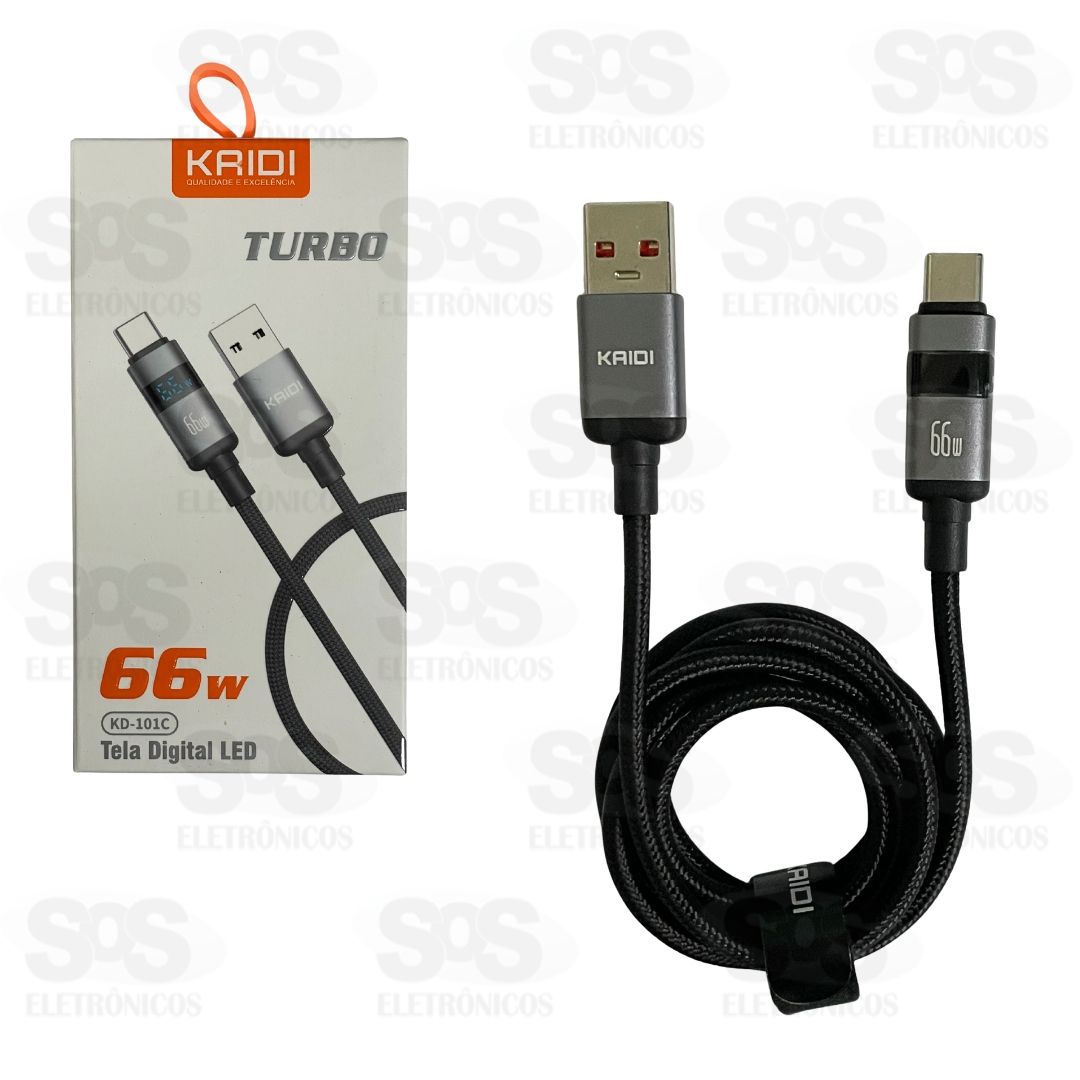 Cabo Turbo 66W Type C 1 Metro Kaidi KD-101C