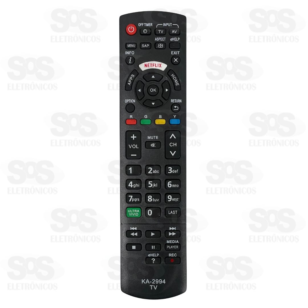 Controle Remoto Panasonic Netflix Kapbom KA-2994