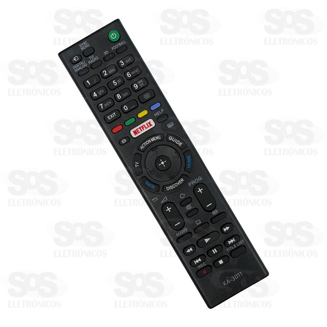 Controle Remoto Sony Smart Netflix Kapbom KA-3011