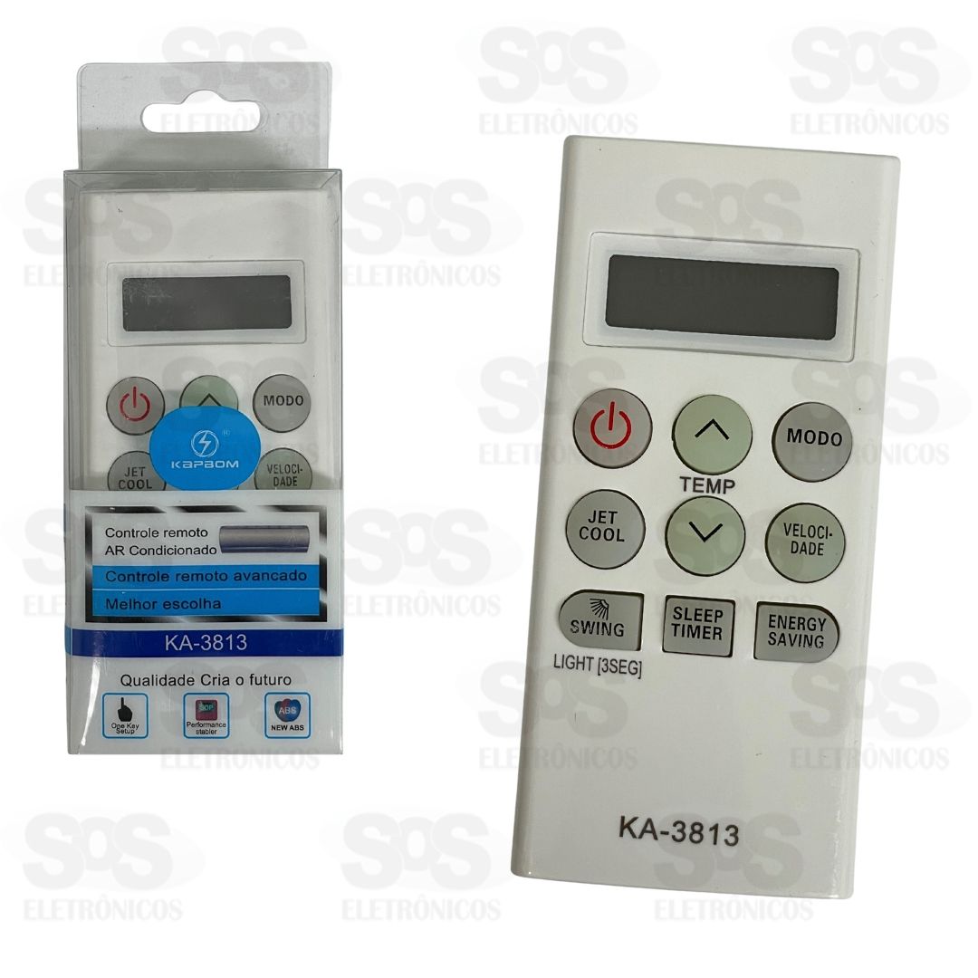 Controle Remoto Para Ar Condicionado LG Kapbom KA-3813