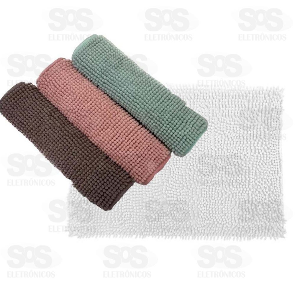 Tapete Bolinha Em Microfibra Antiderrapante Cores variadas Top til TOP0673