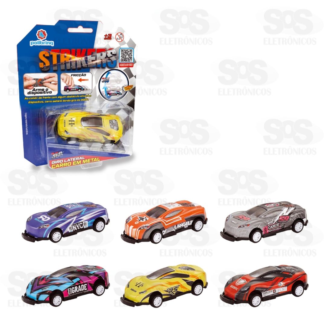Carrinho De Metal Frico Colecionvel Modelos Variados Polibrinq CAR904