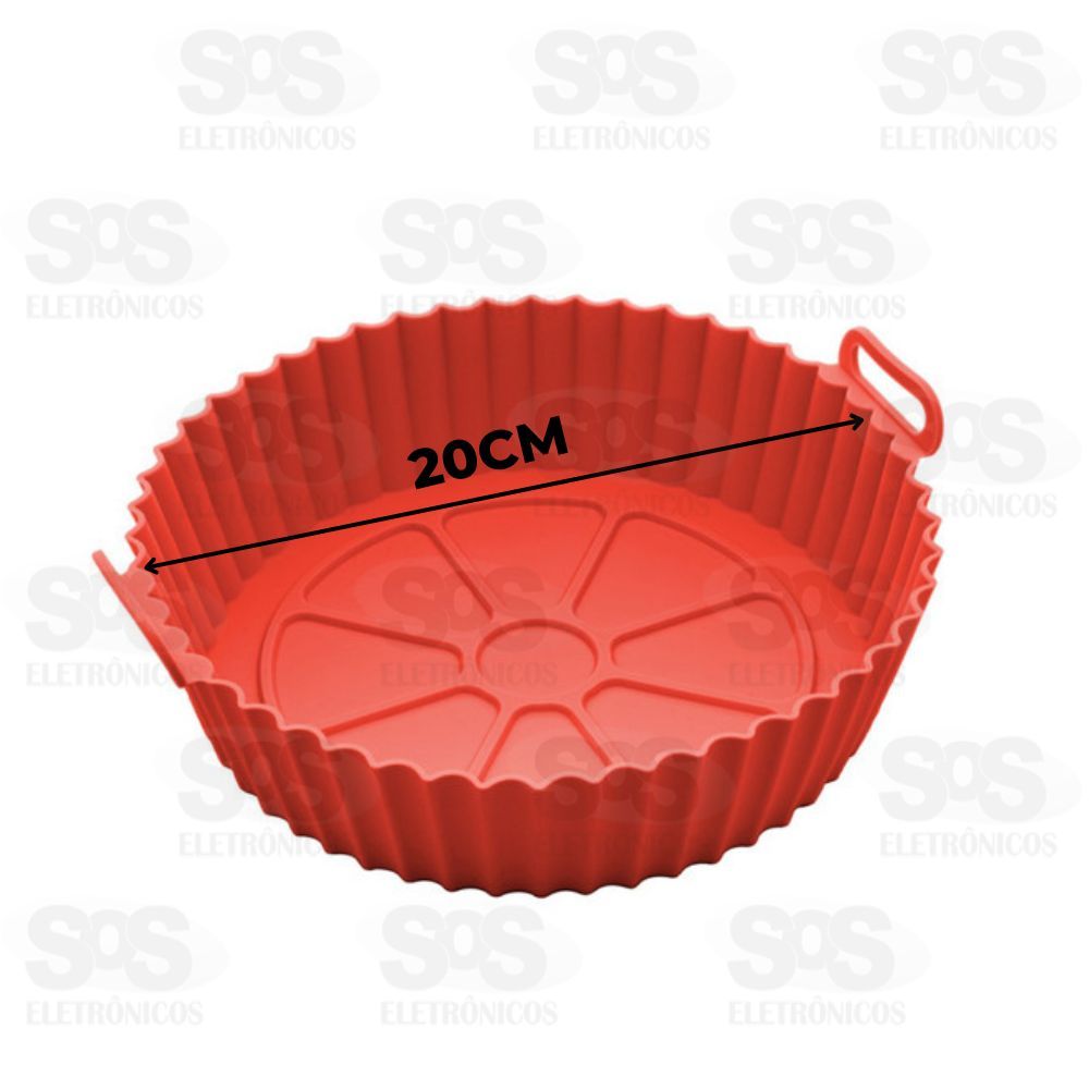 Forma De Silicone Para Air Fryer 20cm B-Max BM-F933