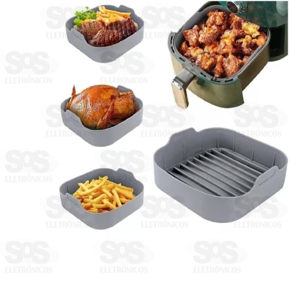 Forma De Silicone Para Air Fryer Com 20,5 B-Max BM-F971