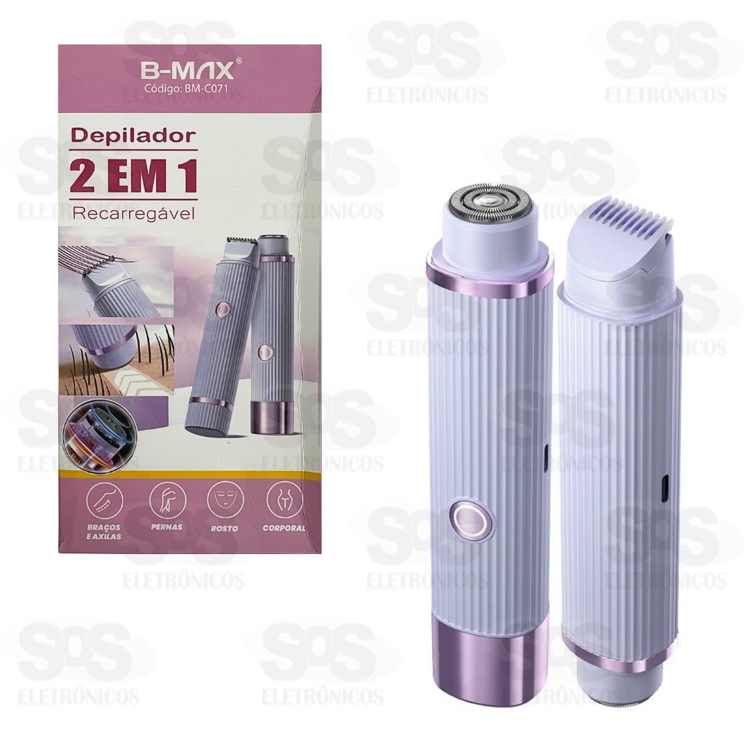 Aparador De Pelos Eltrico 2 em 1 B-Max BM-C071