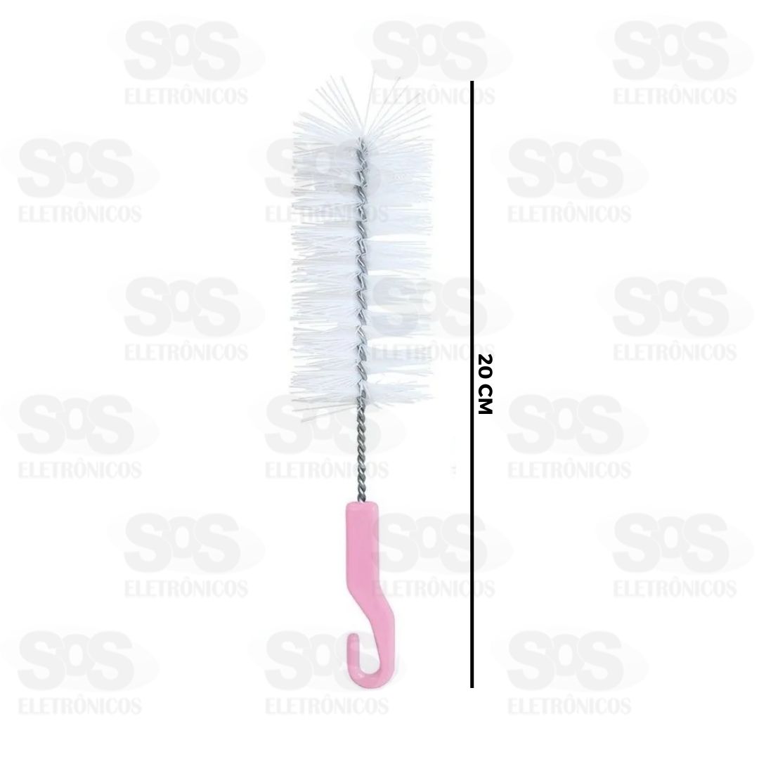 Escova Para Lavar Mamadeira 20CM Cores Sortidas Flora 027