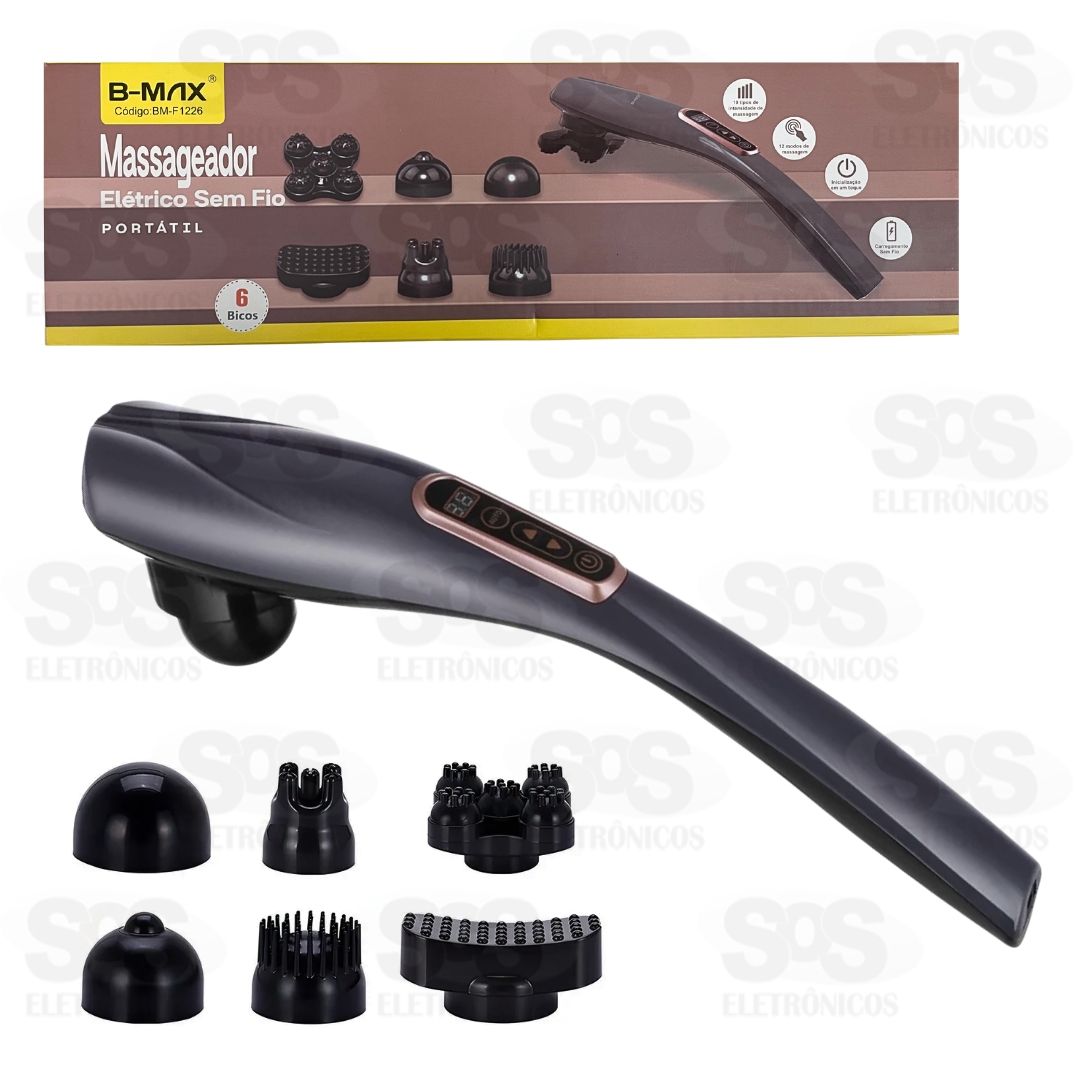 Basto De Massagem Multifuncional 10 Velocidades B-Max BM-F1226