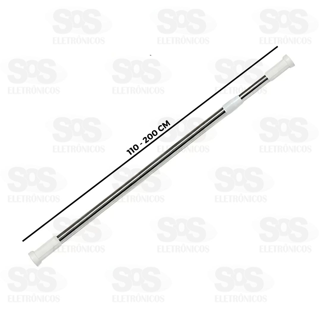 Varo Basto Extensvel Para Cortina 110-200cm B-Max BM-F1218