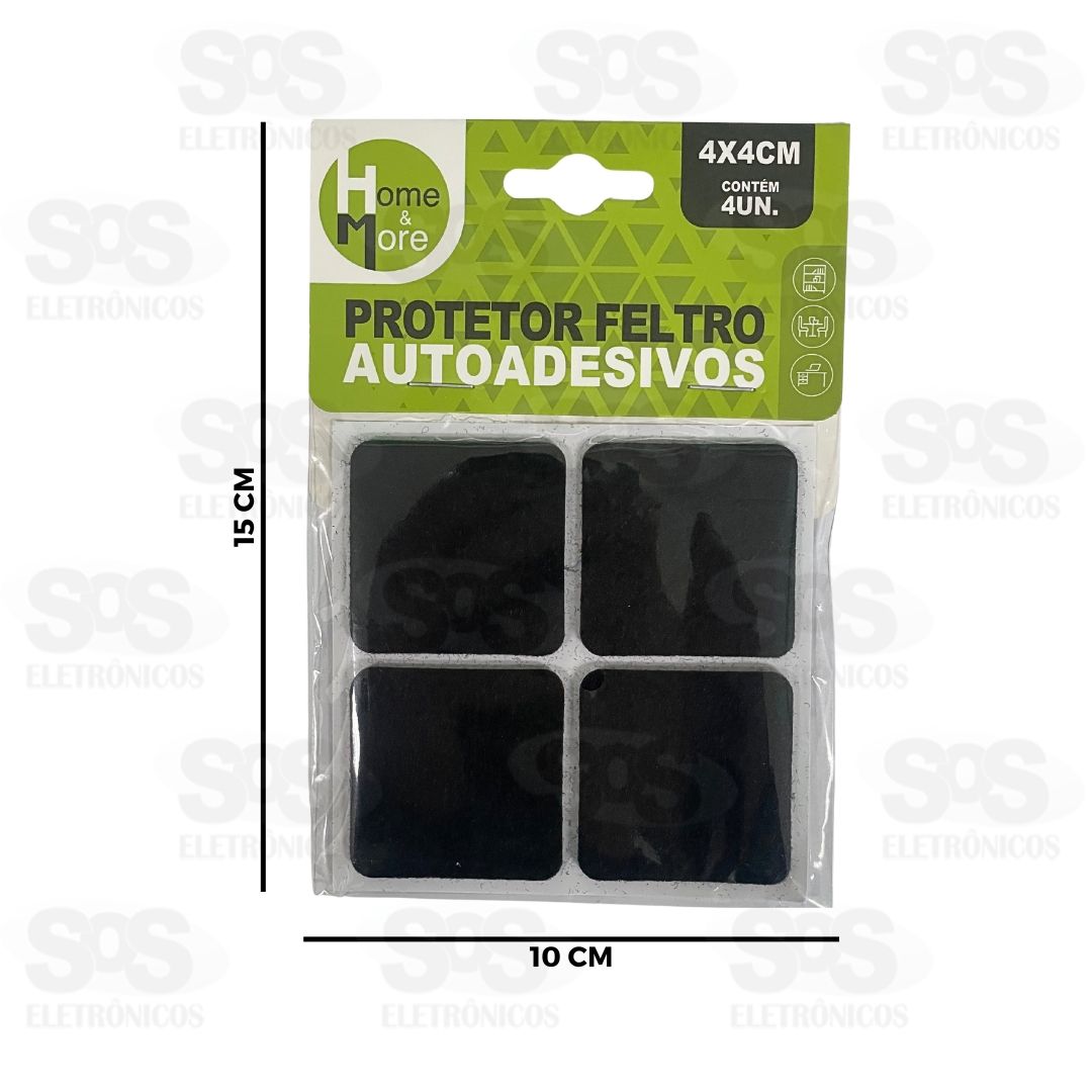 Protetor Feltro Autoadesivo 4 Unidades HM-537