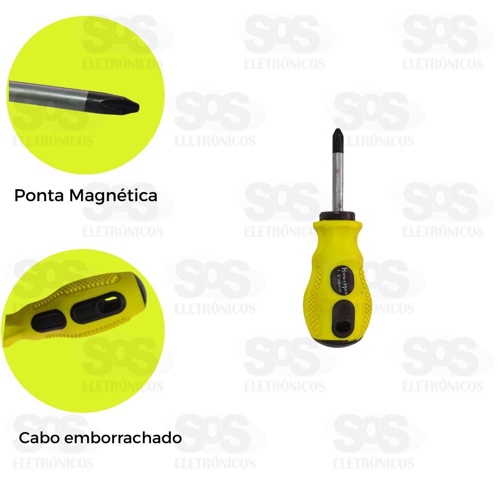 Chave Philips Toco 1,5 Polegadas Ponta Magnetica HM707