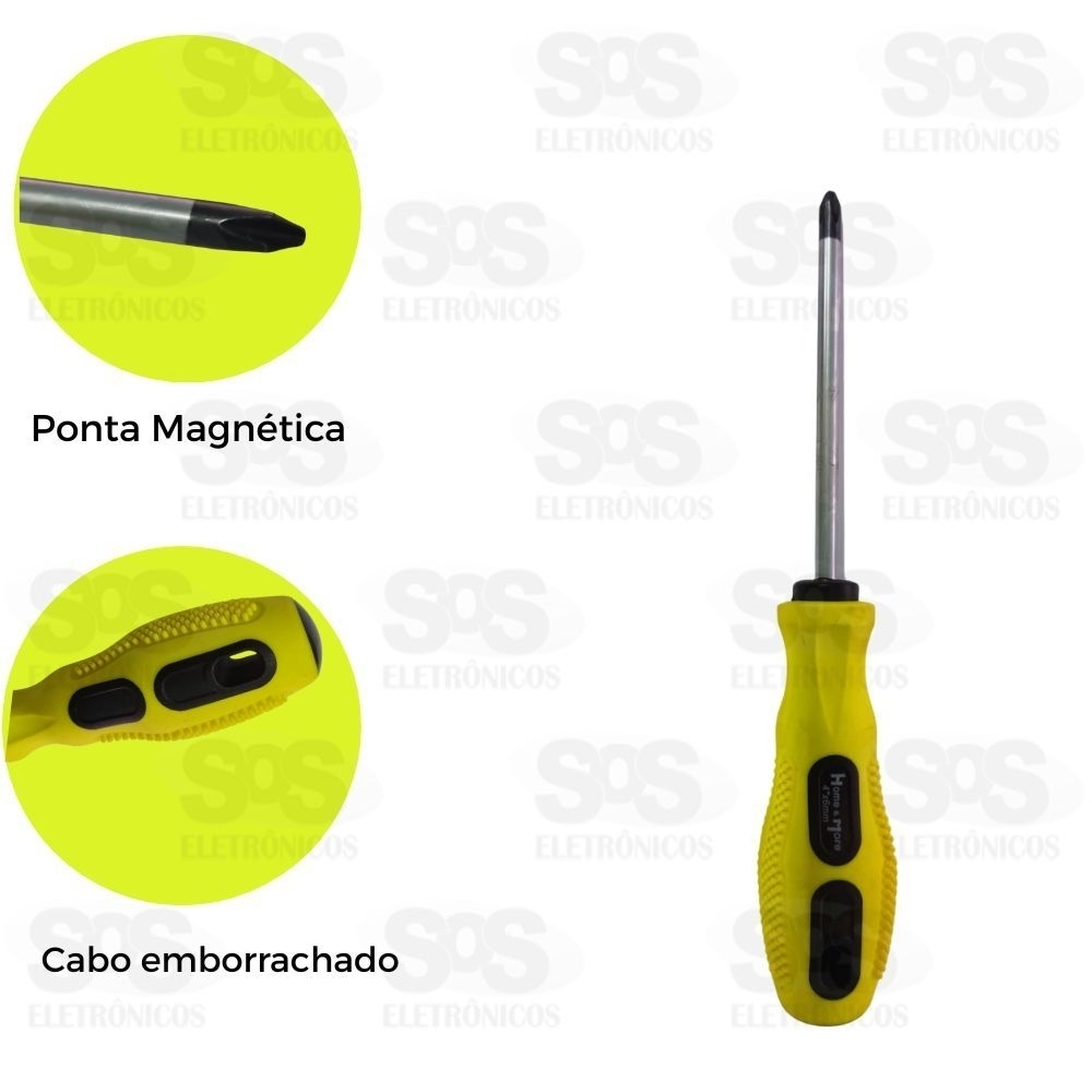 Chave Philips 10 Polegadas Ponta Magnetica HM-711