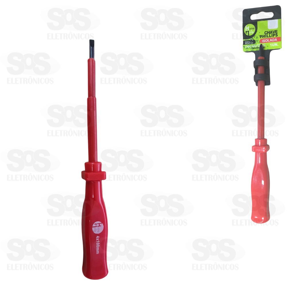 Chave Fenda 4 Polegadas Isolada HM-718