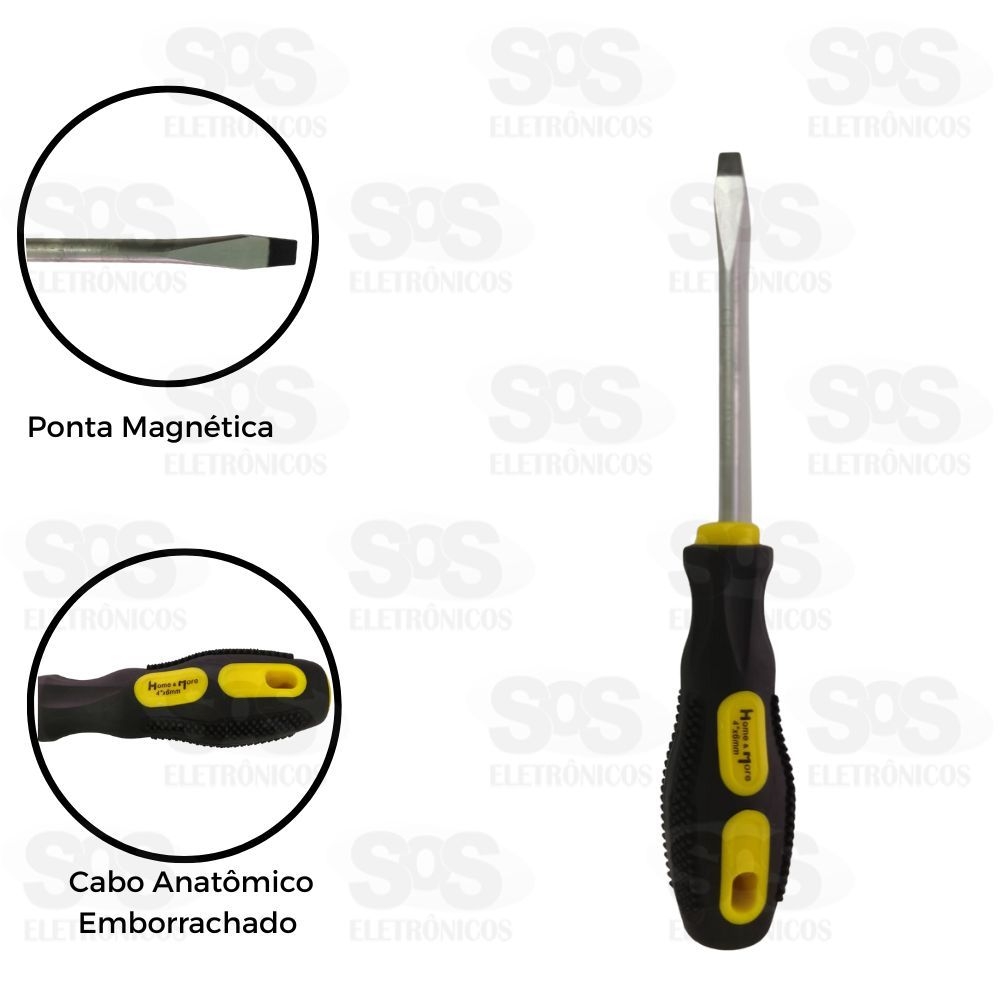 Chave Fenda 6 Polegadas HM-714