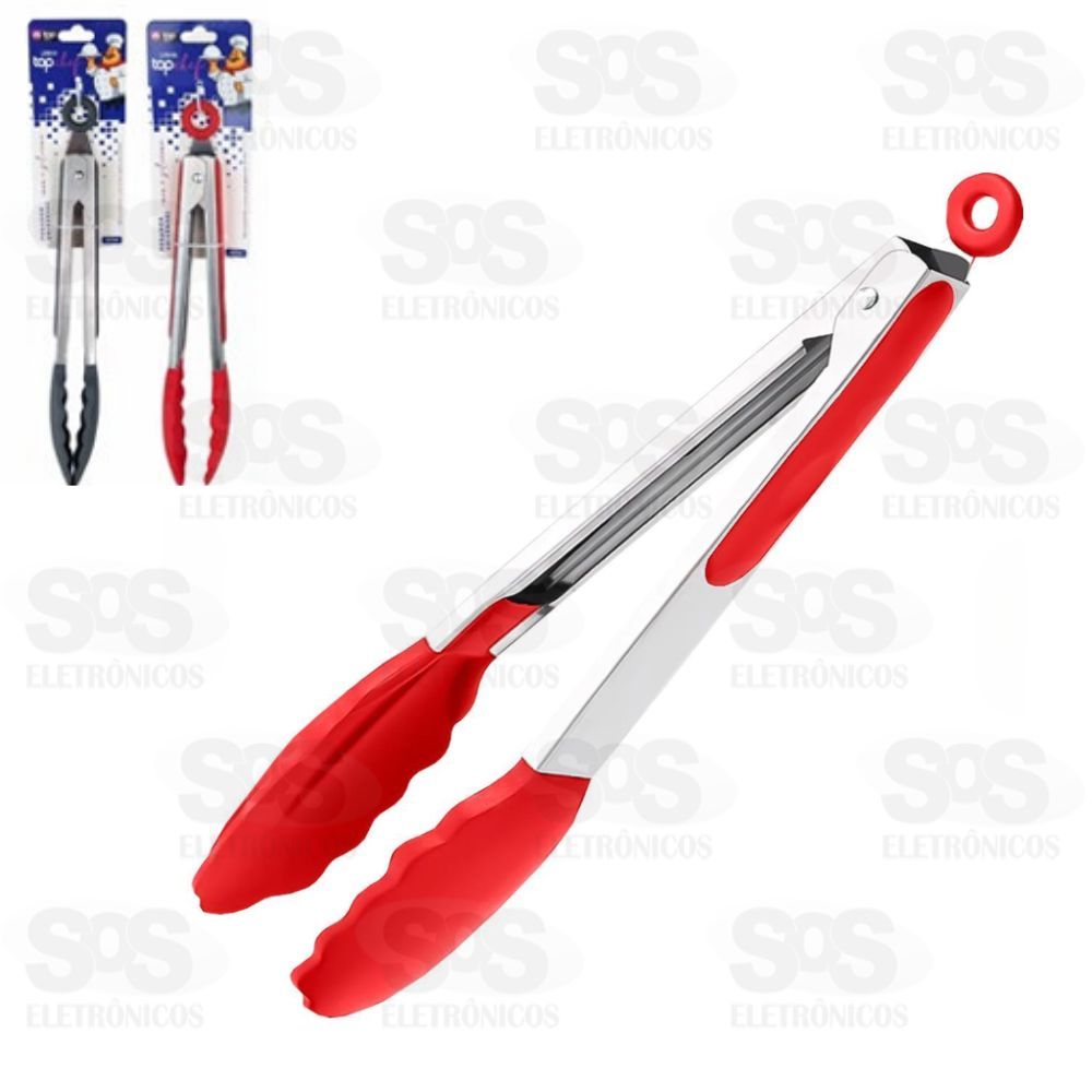 Pegador De Salada Inox e Silicone 27cm Top til TOP0691