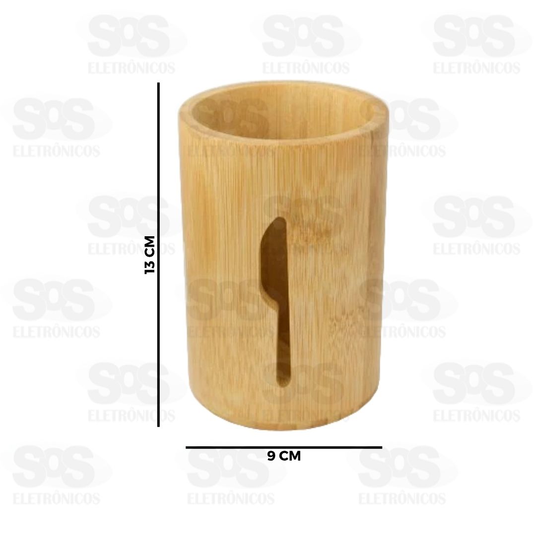 Porta Talheres Bambu 13x9cm Top til TOP1415