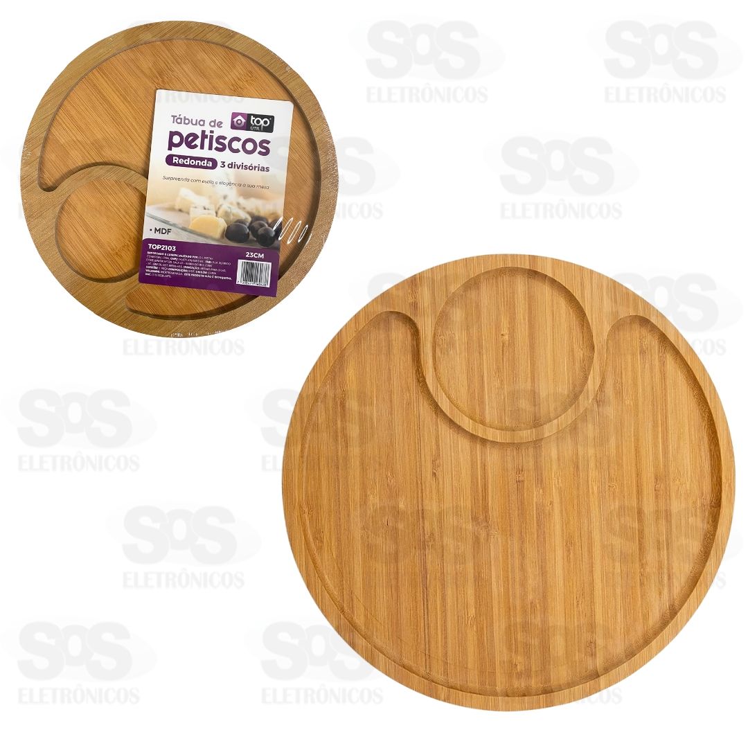 Tbua Para Petiscos 2 Divisrias MDF Top til TOP2103