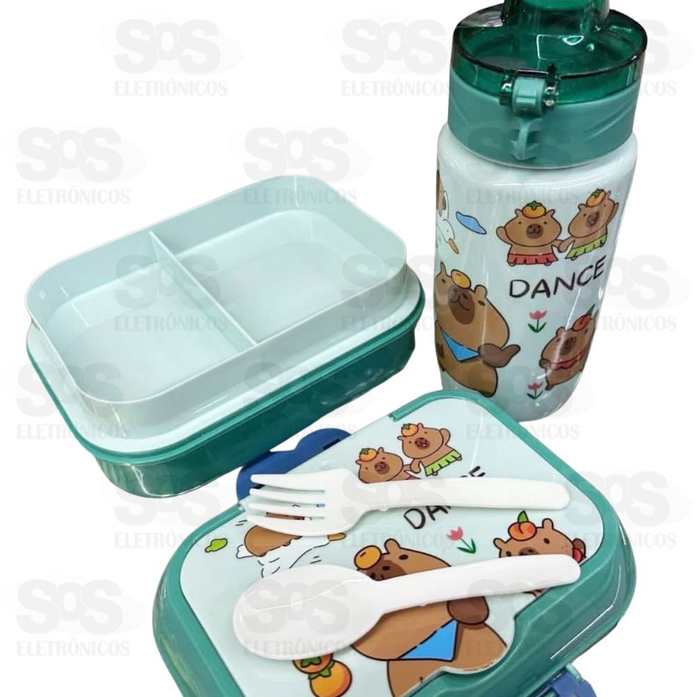 Marmita Infantil Capivara Com Garrafa  Top til TOP2085