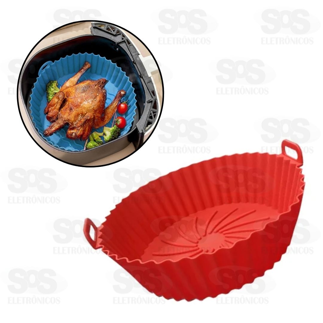 Forma De Silicone Para Air Fryer 19,5x5,5CM TOP1032