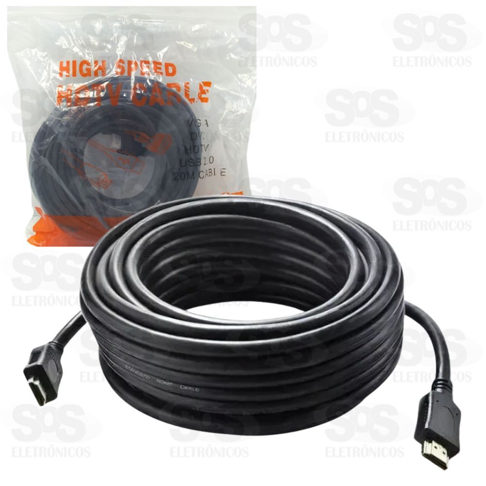 Cabo HDMI 30 Metros Full Hd 1080p Sem FIltro Exbom 2506