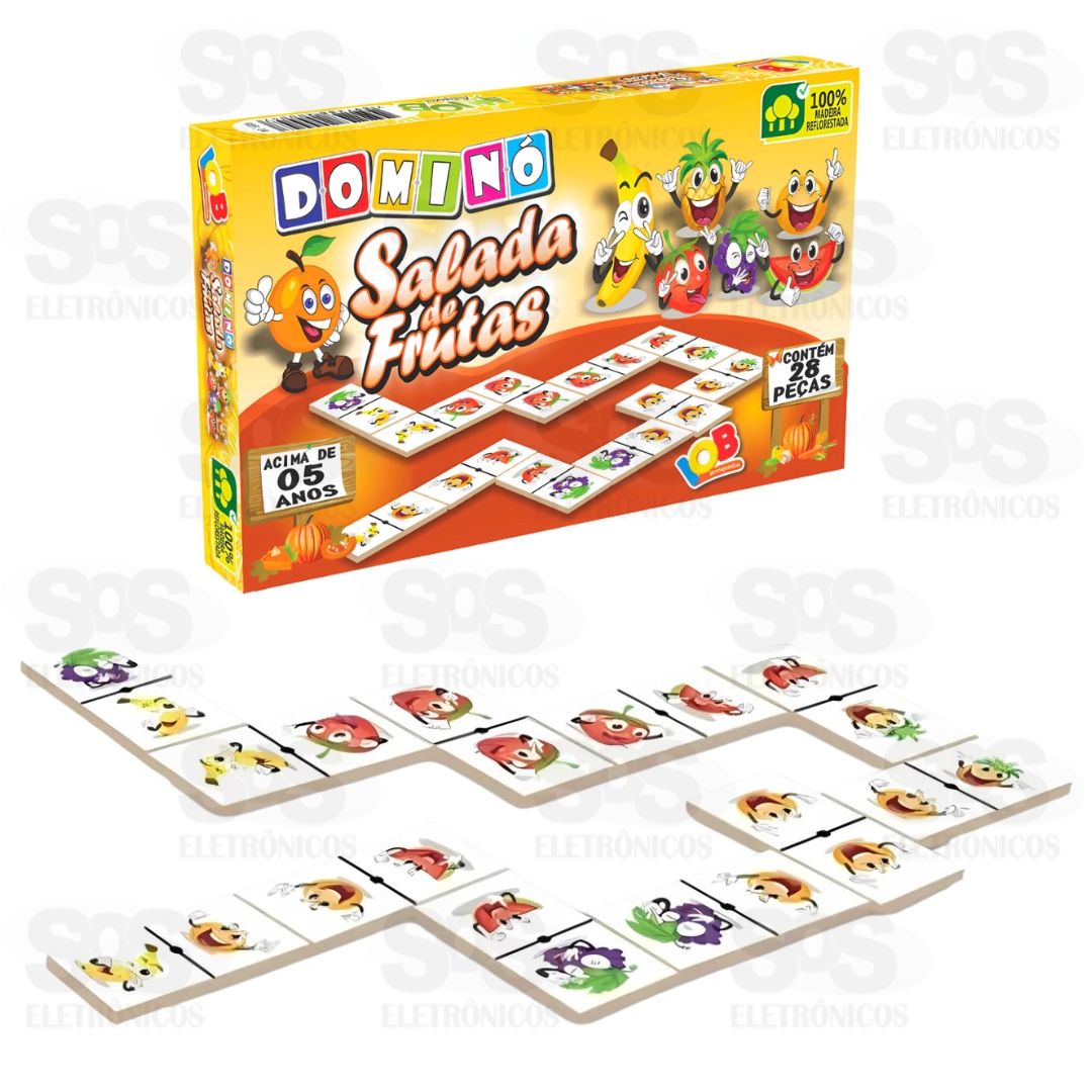 Domin Salada de Frutas 28 Peas de Madeira IOB 04