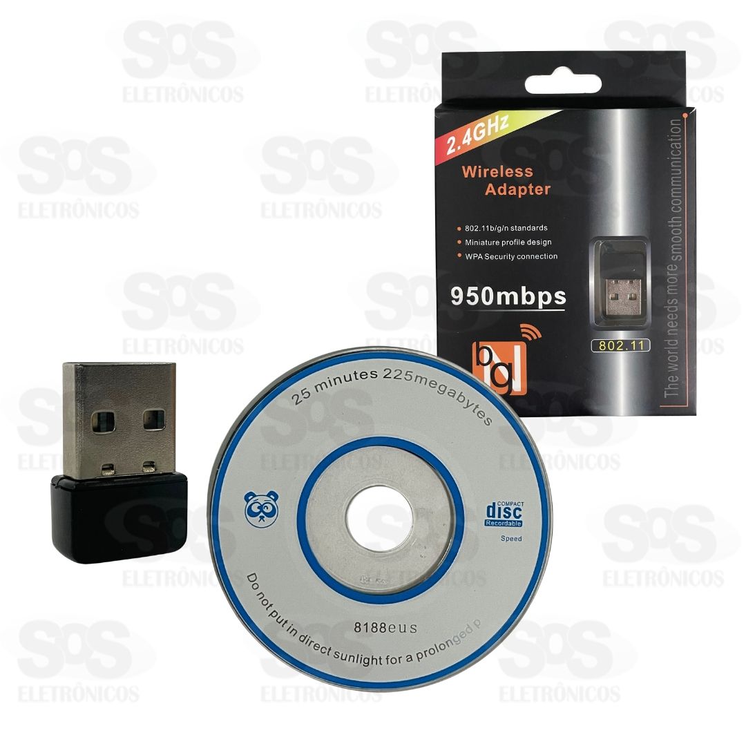 Mini Antena Wireless 950mbps  2.4Ghz