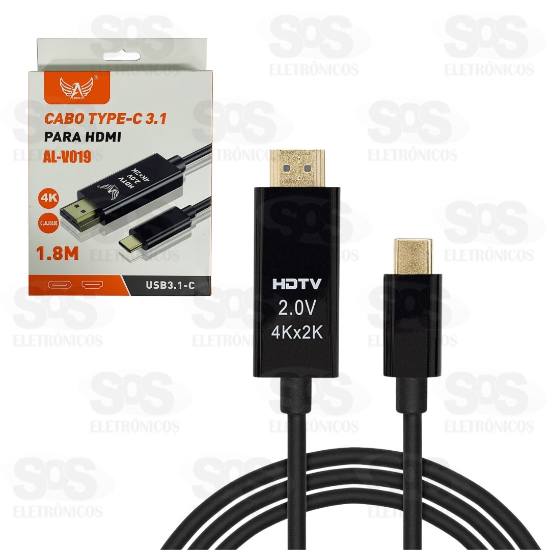 Cabo Adaptador Type C Para HDMI 4K Altomex AL-V019