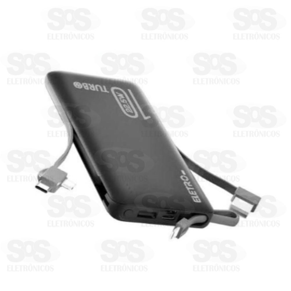 Carga Extra 10.000mAh Turbo 4 Interfaces Eletromex EL-2921