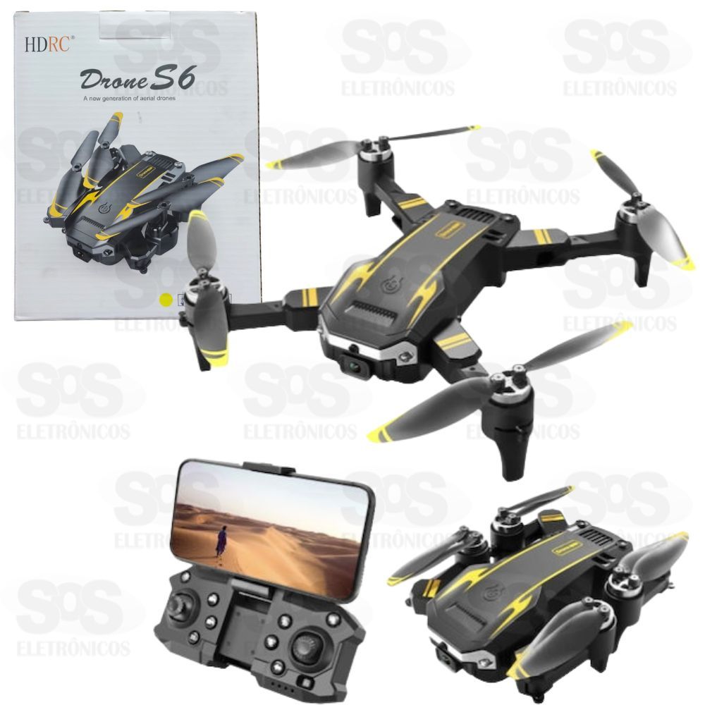 Mini Drone S6 Recarregvel Com Cmera HDRC