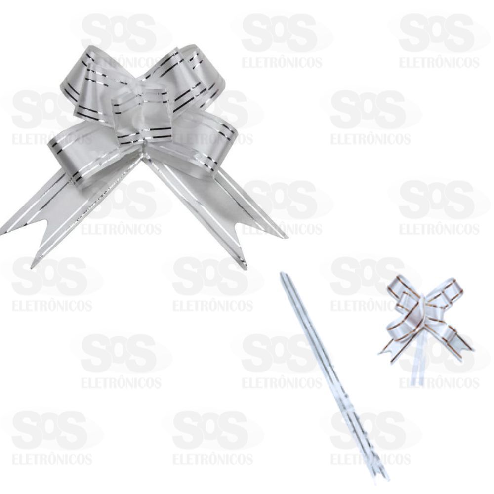 Lao Fcil Para Embalagens 10 Unidades 18CM Prateado 5390