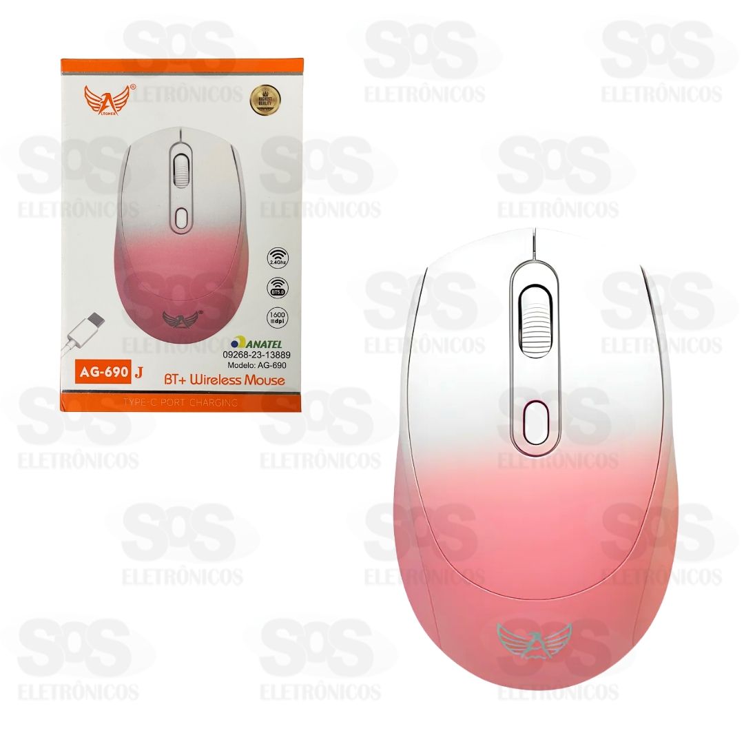 Mouse ptico Sem Fio 4 botes Altomex AG-690J