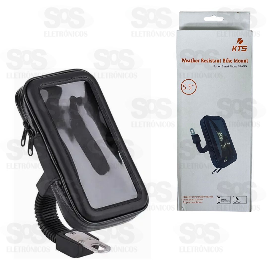 Suporte de Celular Para Moto Impermeável KTS CJ-1015