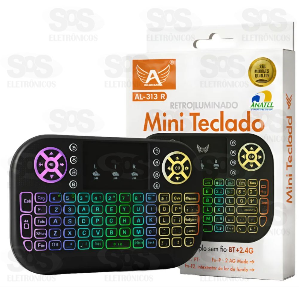 Mini Teclado E Mouse Sem fio Touchpad Altomex AL-313R