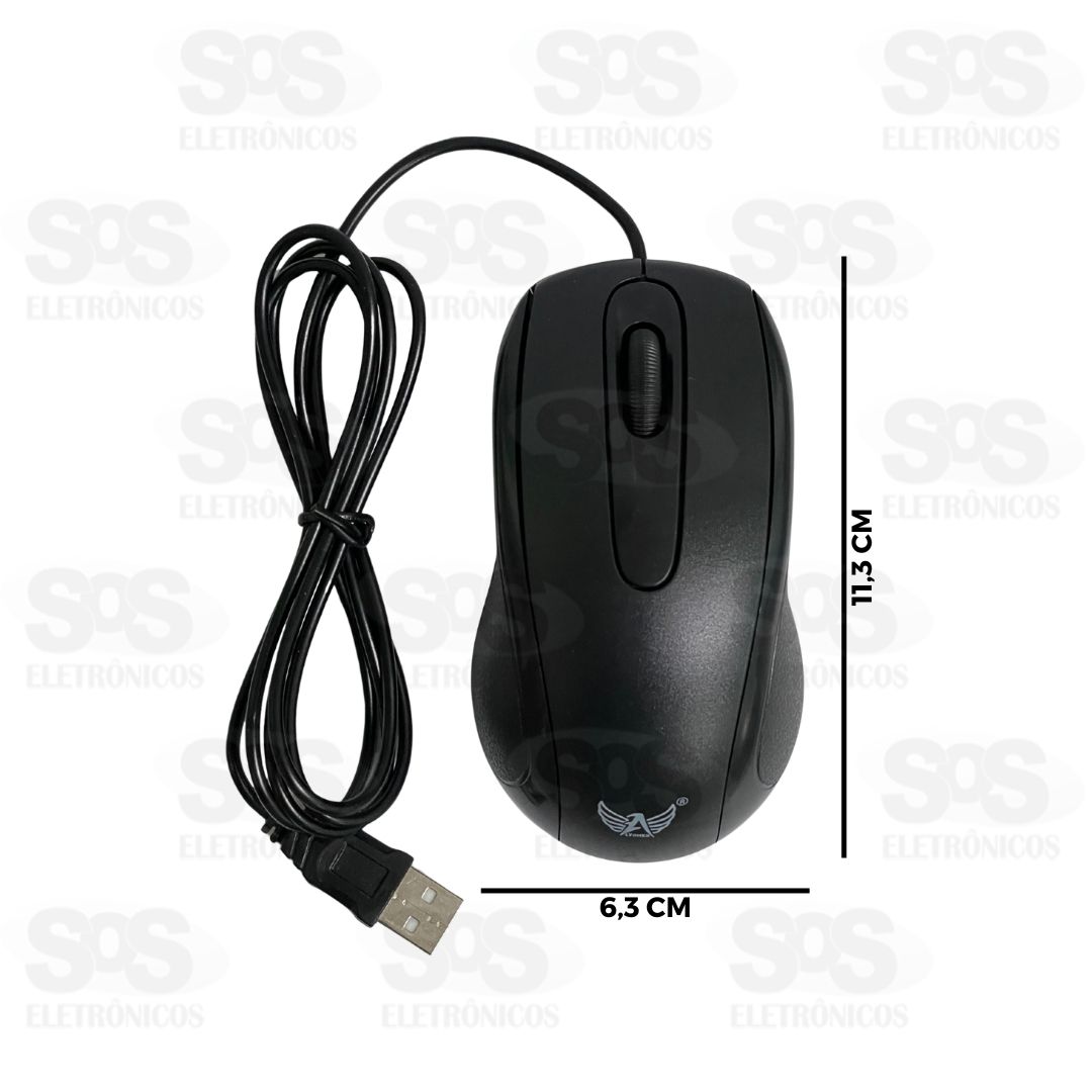 Mouse ptico Com Fio 1200 DPI Altomex AL-9500