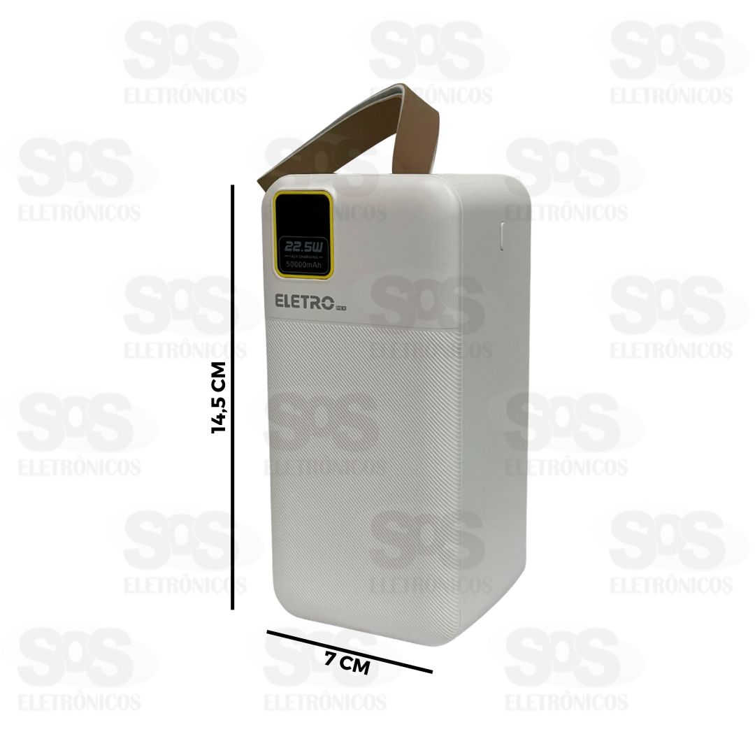Carga Extra 50.000mAh Painel Digital Com Lanterna Eletromex EL-2968