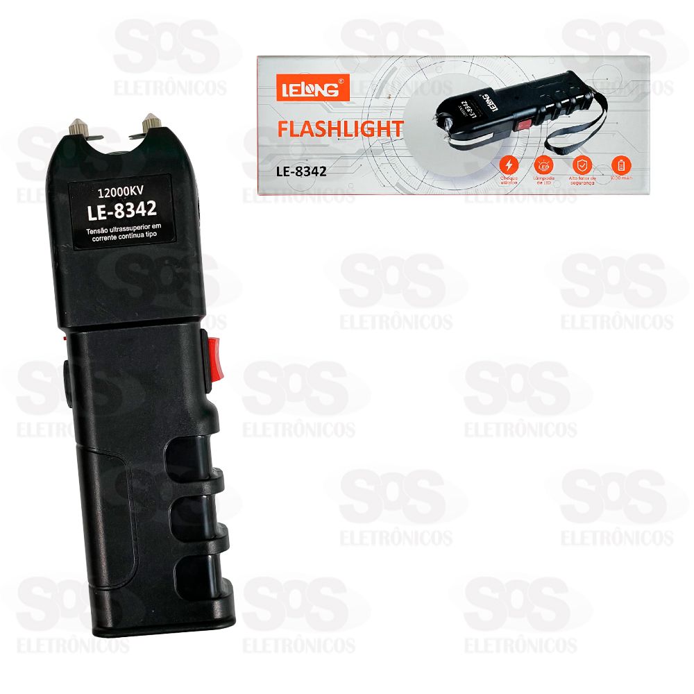 Lanterna Com Choque Recarregável Lelong LE-8342