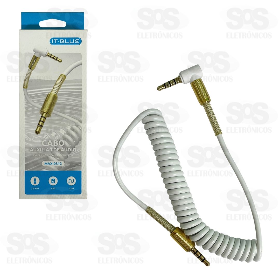 Cabo Auxiliar P3 Para P3 90 Graus 1,2 Metros It-Blue MAX-0312