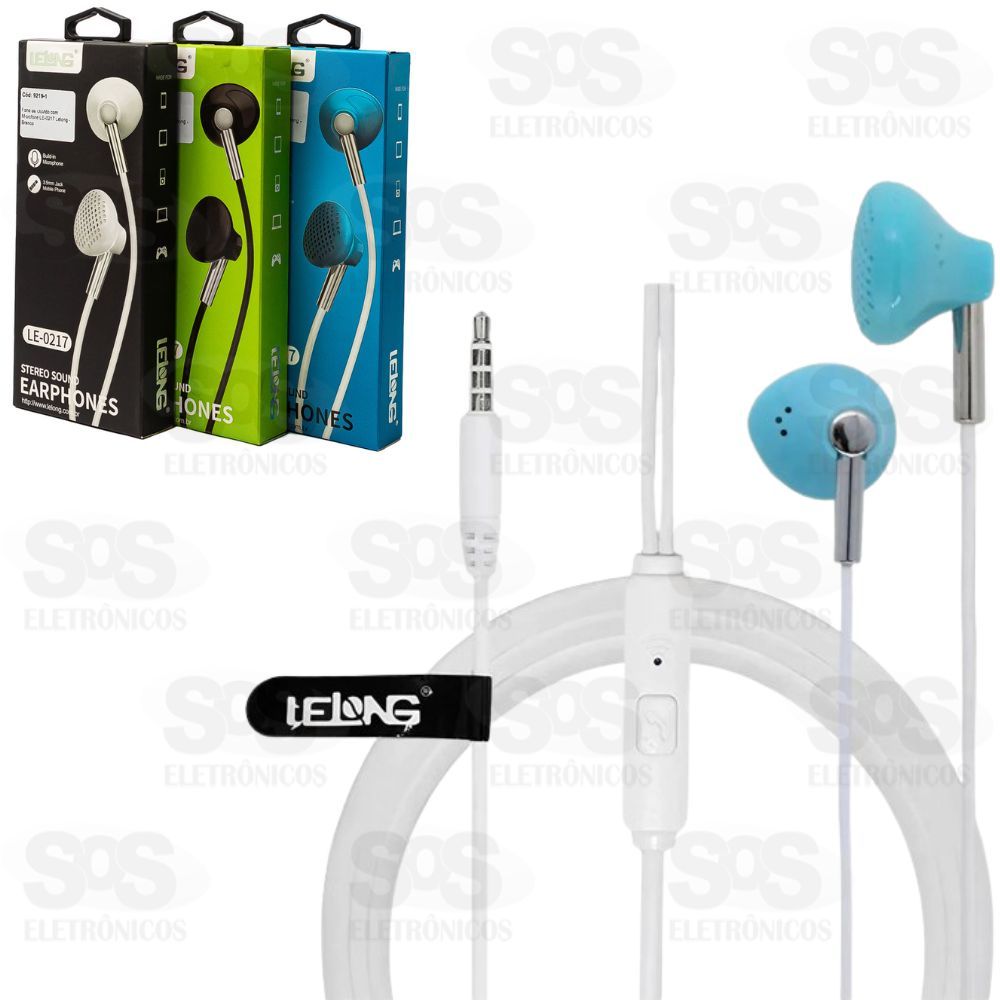 Fone de Ouvido com Microfone Lelong LE-0217