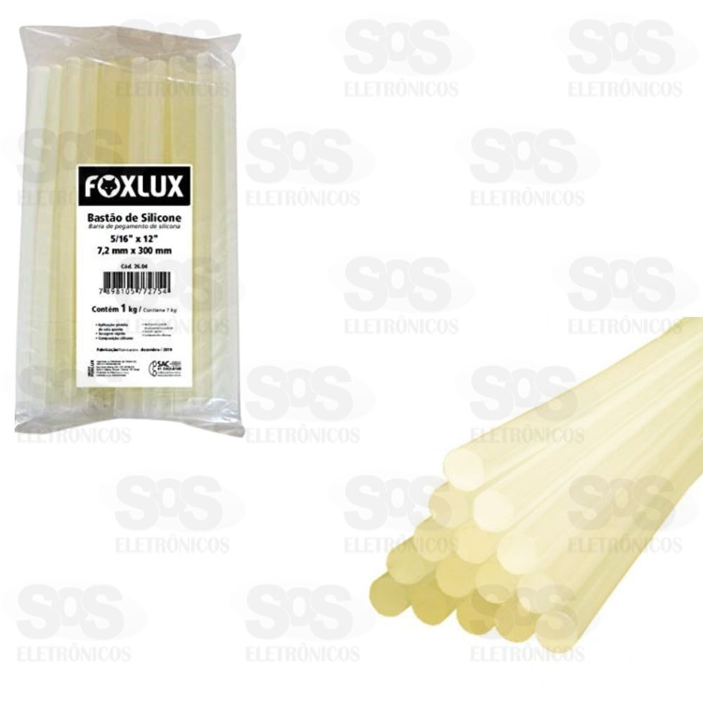 Bastão De Cola Quente Refil 1Kg 7,2X300mm Foxlux 26.04