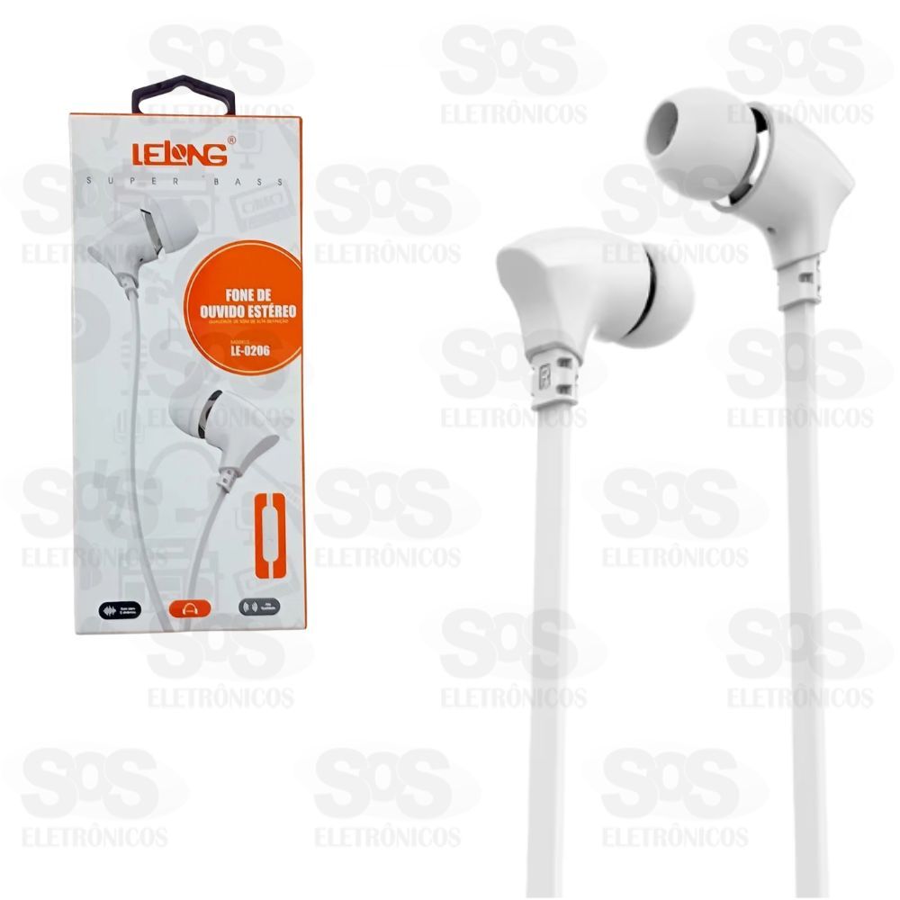 Fone de Ouvido com Microfone Lelong LE-0206