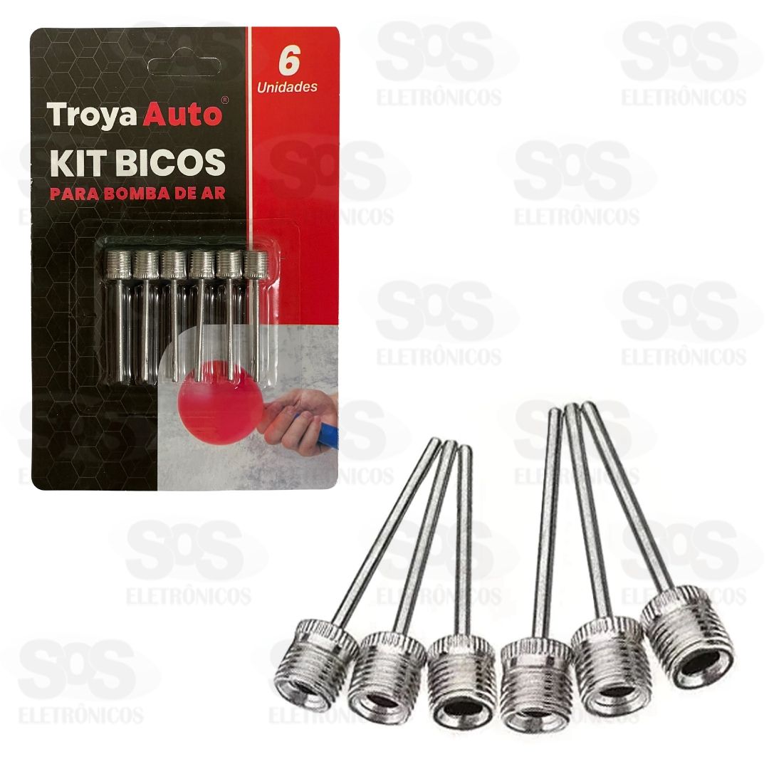 Kit Bicos Para Bola 6 Peças TroyaTools TRY-0044