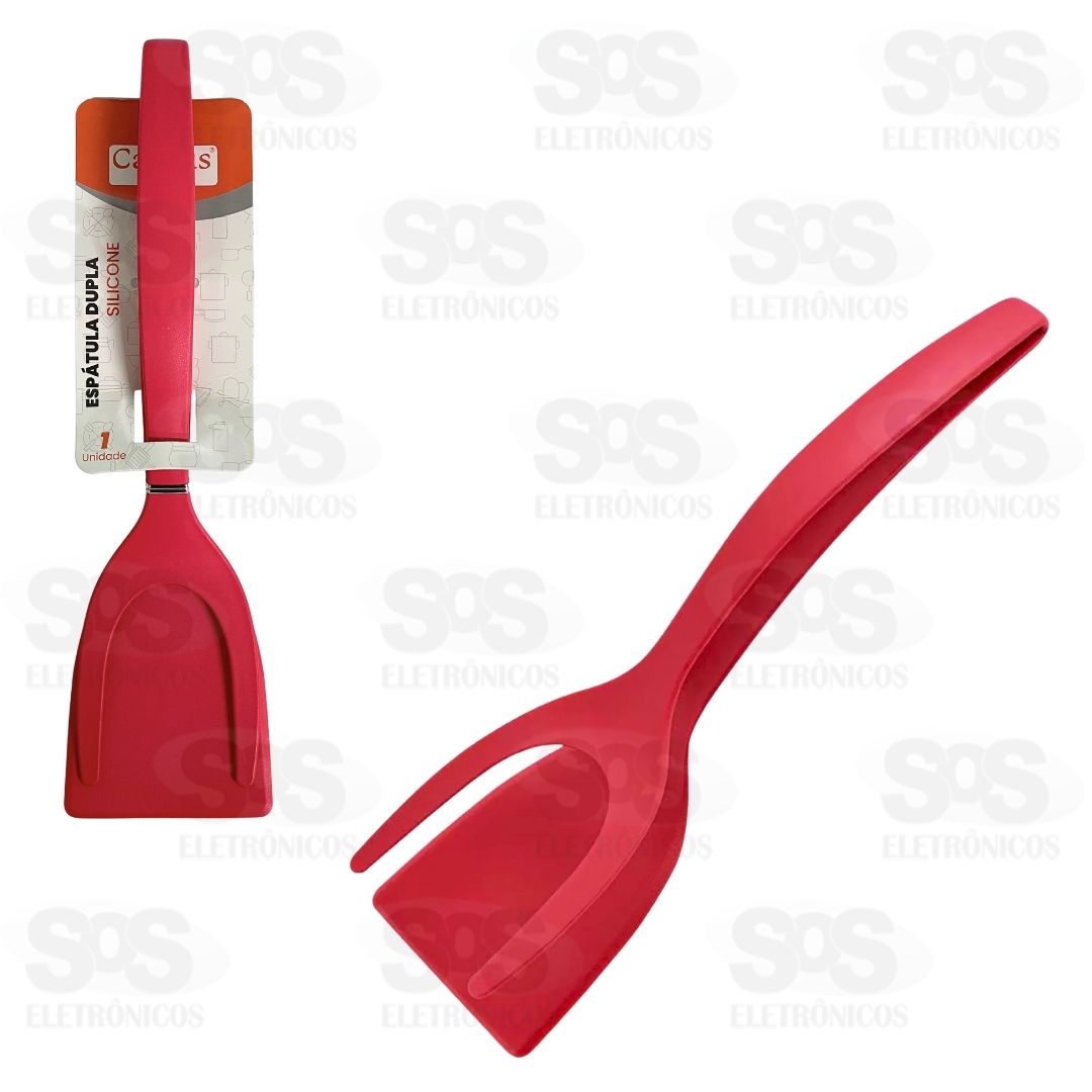 Esptula Dupla de Silicone Rgido Caerus CRS-2259