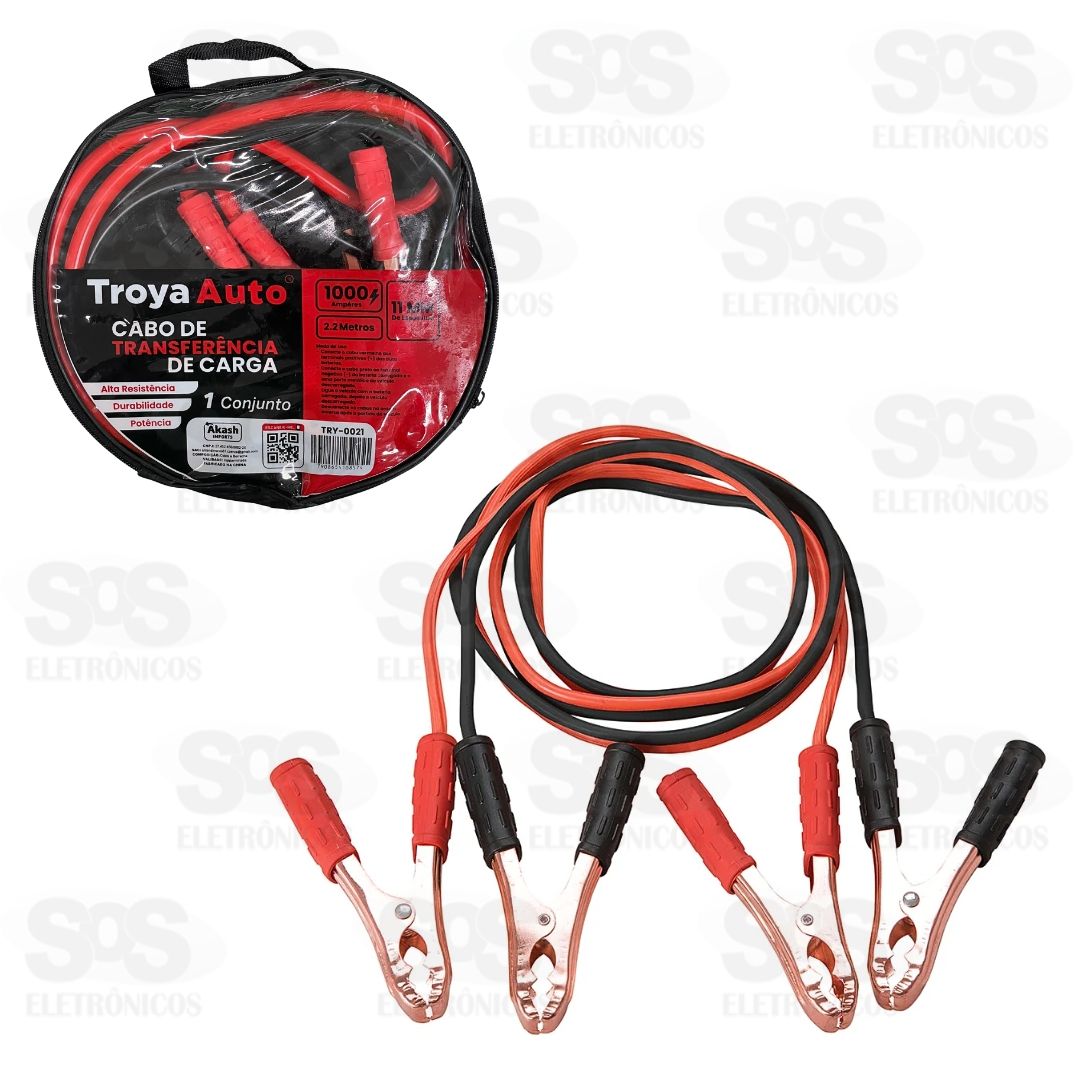 Cabo Para Bateria Chupeta 2.2 Metros 1000Amp TRY-0021
