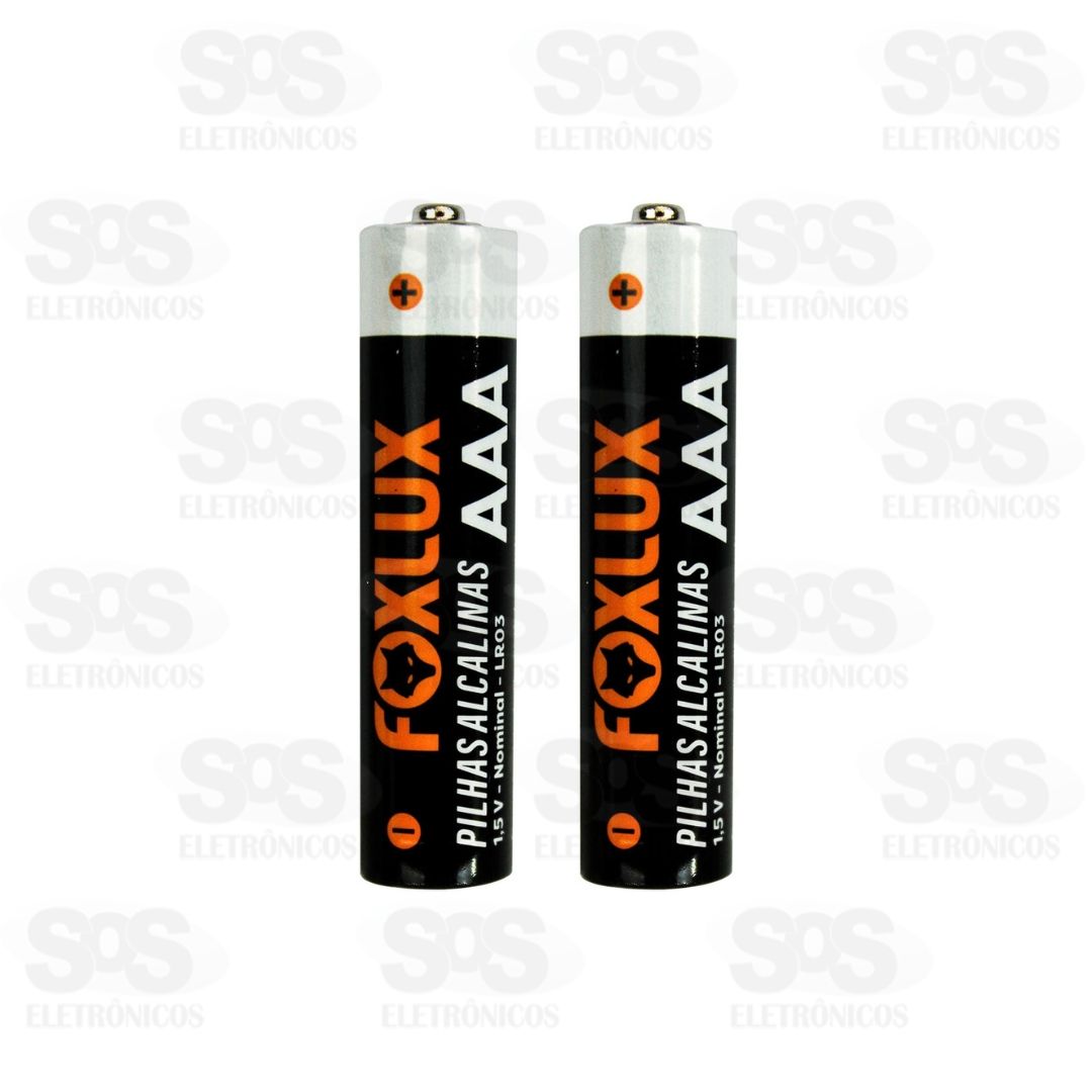 Pilhas Alcalinas AAA 1.5V 2 Unidades Foxlux 95.04