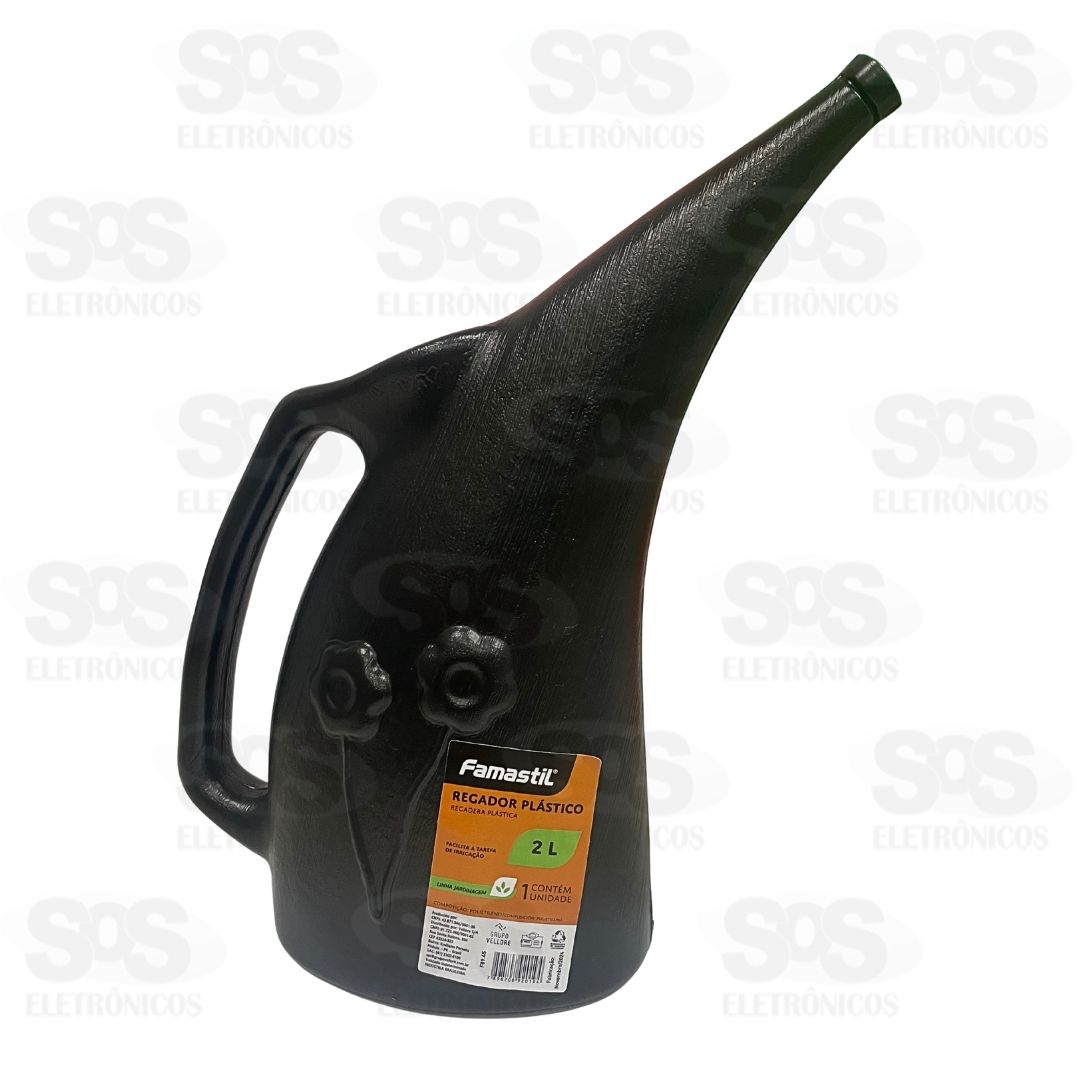 Regador Plástico 2 Litros Famastil F89.45