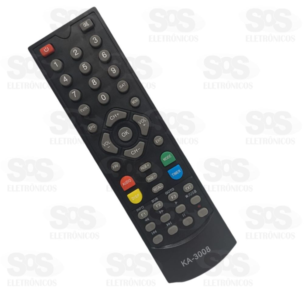 Controle Remoto Receptor GlobalSat Kapbom KA-3008